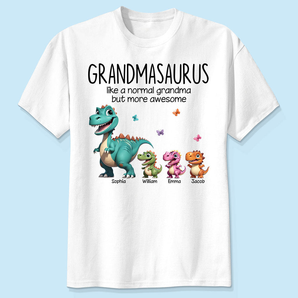 Grandmasaurus And Kids 3D Effect Dinosaurs Personalized Shirt | A Heartfelt Gift for Grandma's Birthday, Mother¡¯s Day, or Just Because