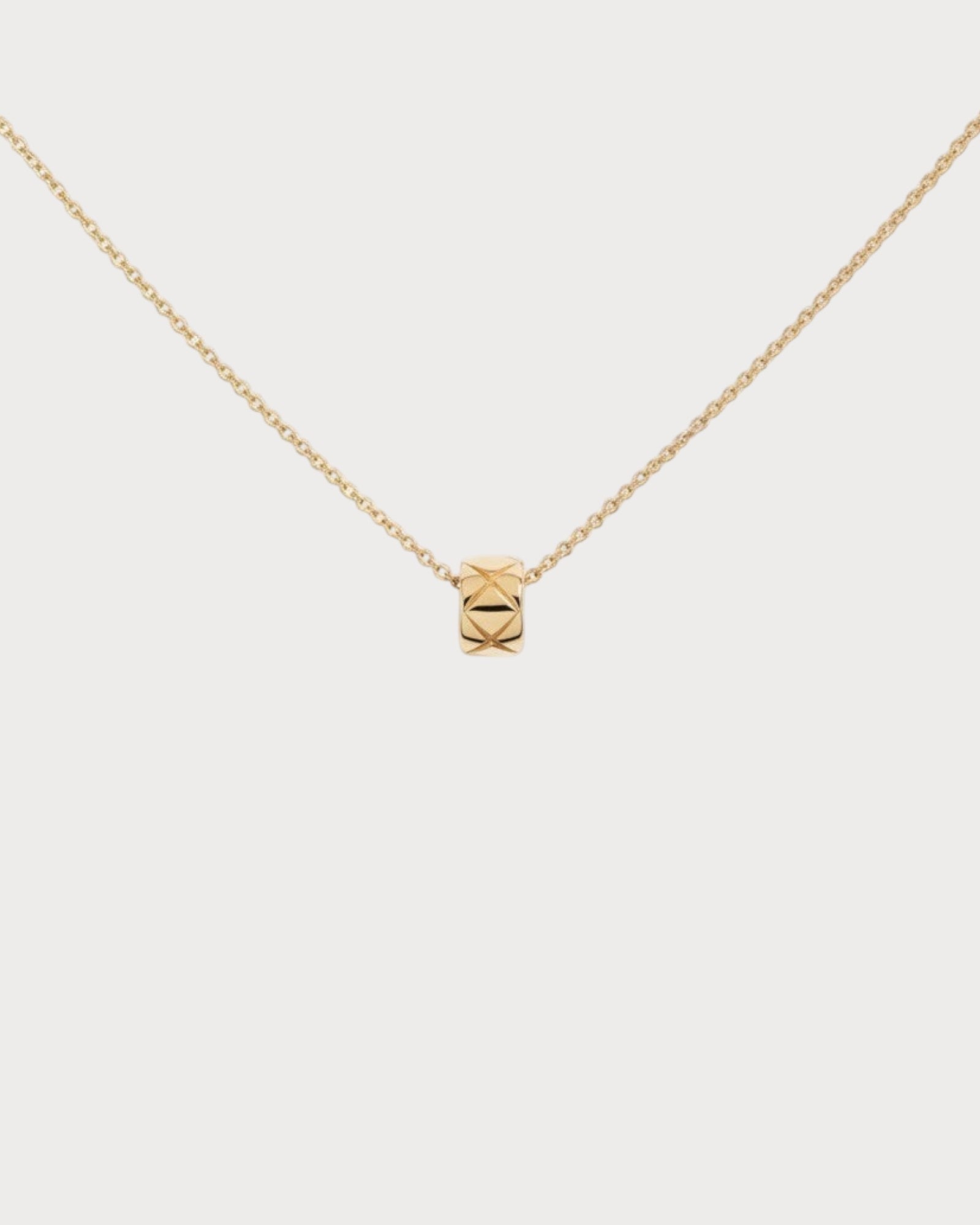 CHANEL J12306 Coco Crush Necklace Quilted Motif & 18K(Small/3 Colors)