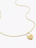 MONICA VINADER GP Heart Padlock 18ct Yellow Gold-Plated Vermeil Sterling-Silver Pendant Necklace(Gold)