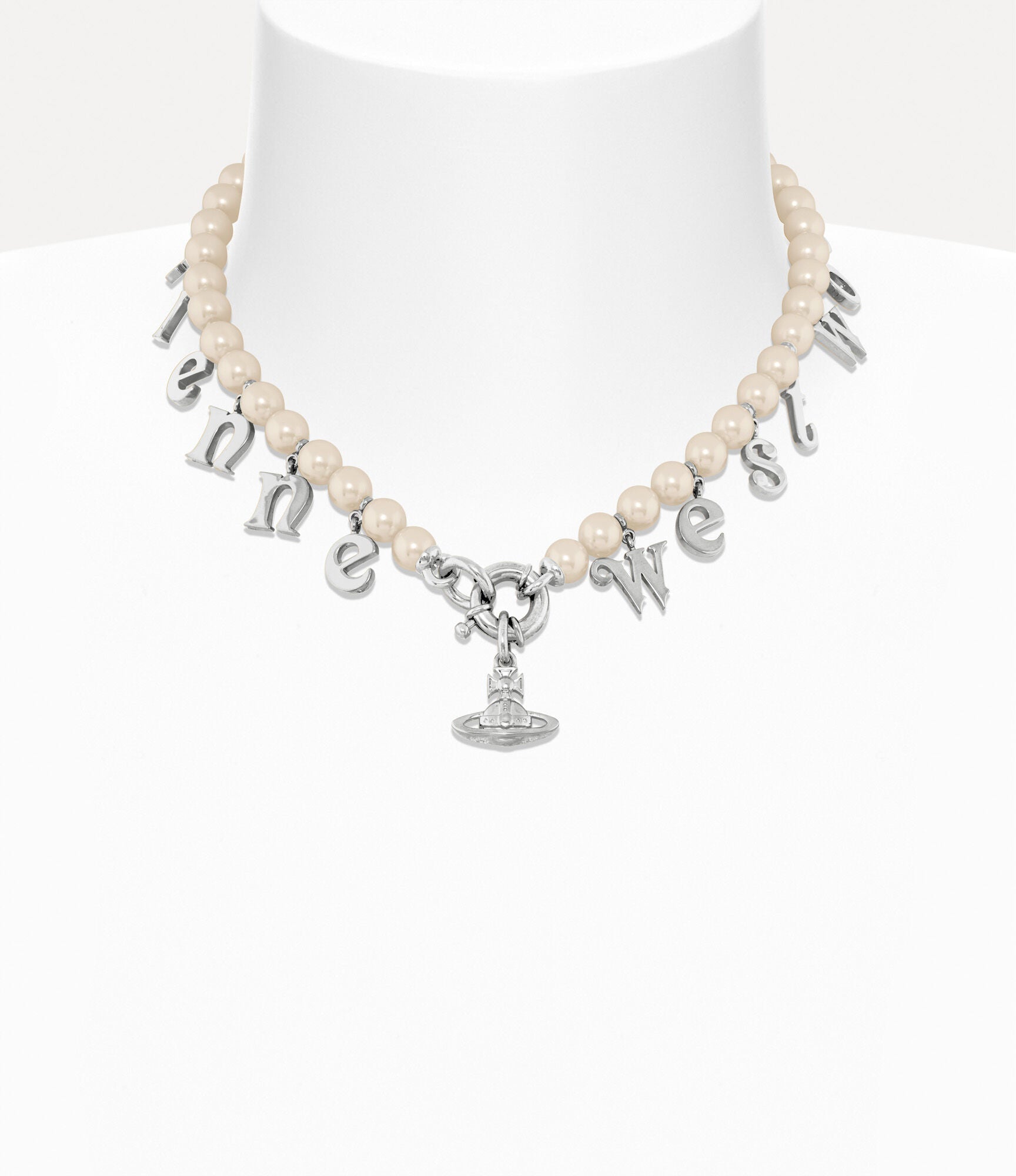 VIVIENNE WESTWOOD Leanne Necklace Brass(Silver)