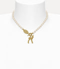 VIVIENNE WESTWOOD Monette Pearl Gold Necklace(Small/2 Colors)